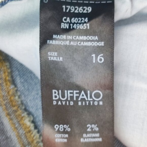 Buffalo jeans women's size 16 denim blue colour Della High rise Wide leg jean - Picture 7 of 14